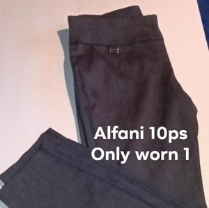 Dark gray slacks
